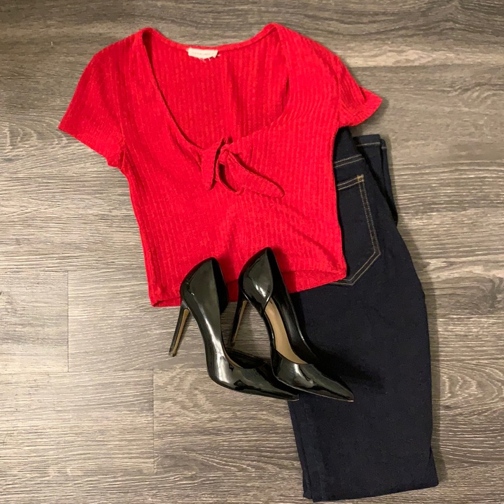 Tie crop blouse Cotton Candy LA